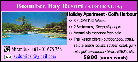 Boambee Bay Resort - $900