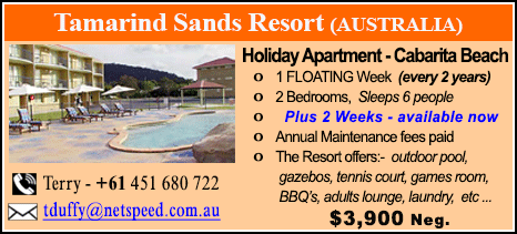Tamarind Sands Resort - $6000